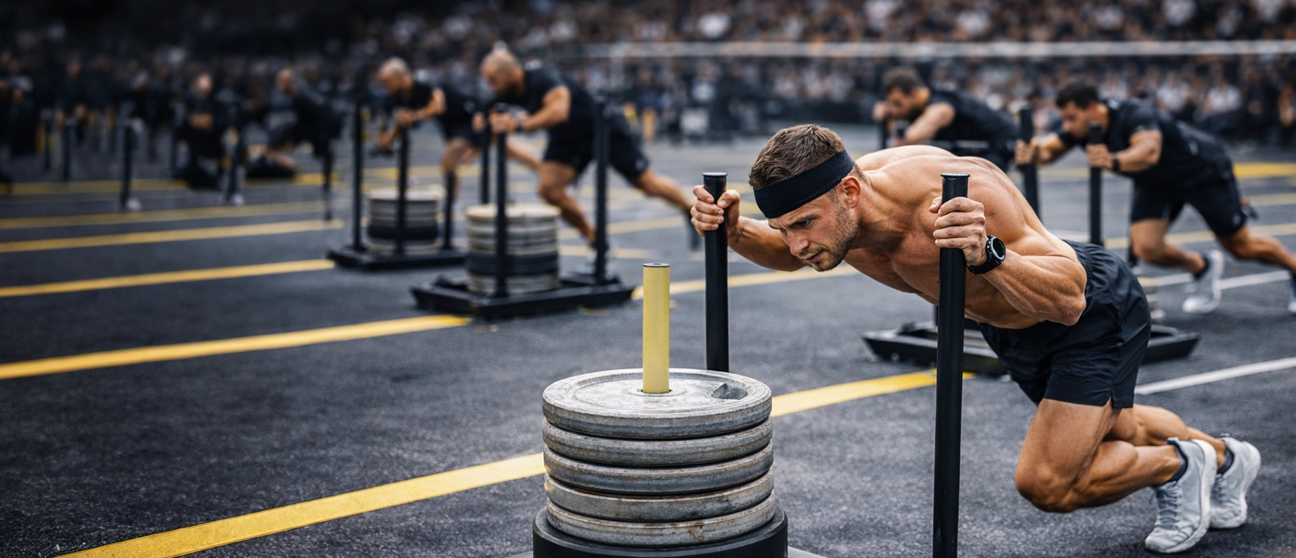 Hyrox class photo left